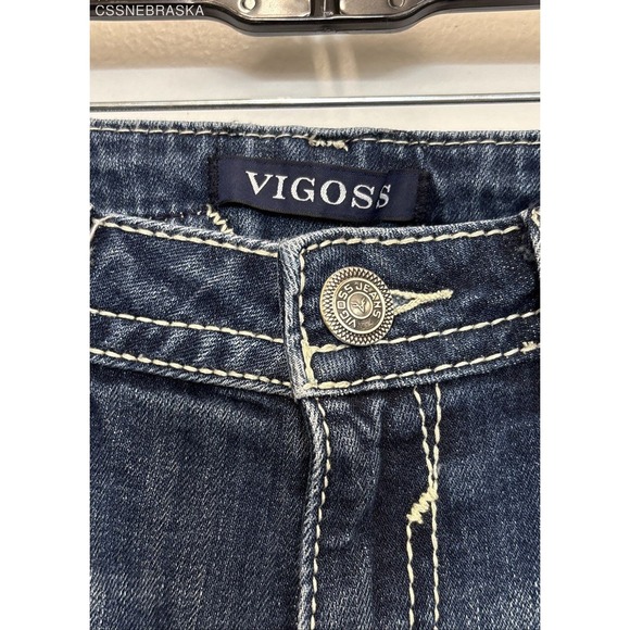 Vigoss Blue Vigoss Heritage Fit Capri Jeans -‎ Size S7/8 L 25 - Picture 5 of 10